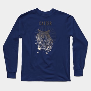 A zodiac cattery: Cancer - catcer Long Sleeve T-Shirt